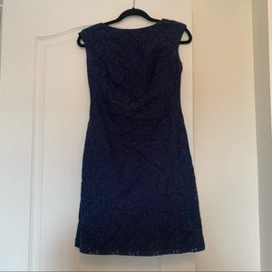 Chaps Navy Blue Lace dress size 6P